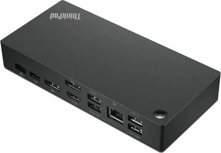 Stacion dokimi USB-C Lenovo ThinkPad Universal 40AY0090EU, Power Delivery 100W, 2x DisplayPort, HDMI, Gigabit LAN, e zezë