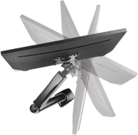 Krah monitori ICYBOX IB-MS303-T, deri 27\", VESA 75x75/100x100, gas spring, max 6.5 kg, i zi