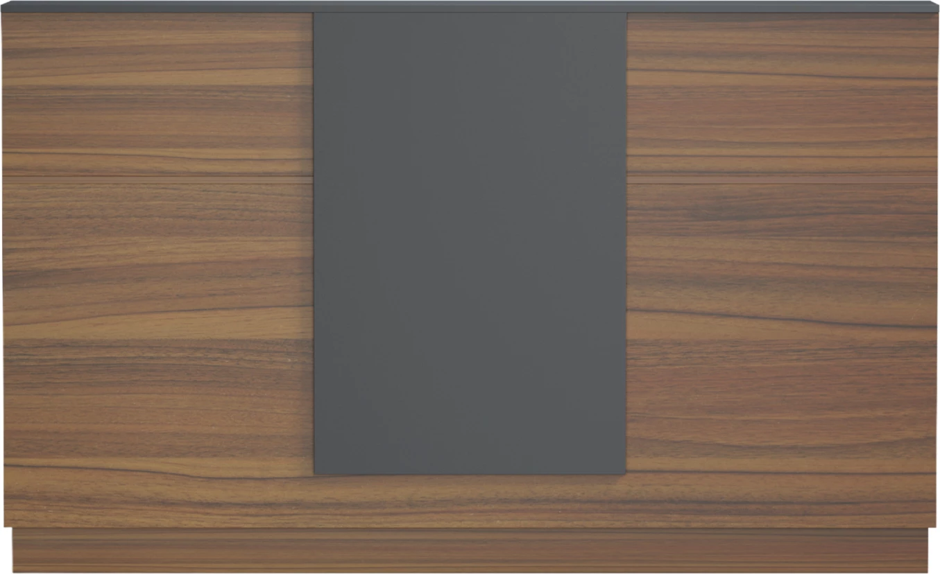 Banak recepsioni profesional KRONIC, melaminë ngjyrë arre/gri, FH2156.03, 180x70x110 cm