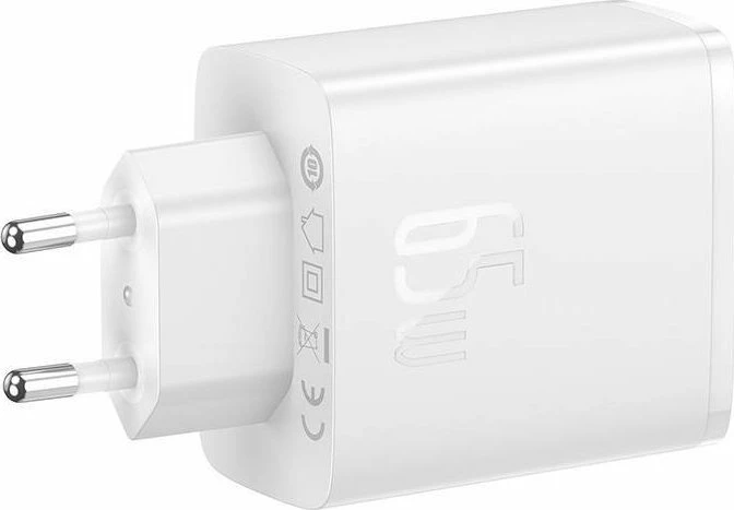 Karikues rrjeti Baseus OS-Cube Pro P10152301213-00 65W 2xUSB-C + USB-A, i bardhë