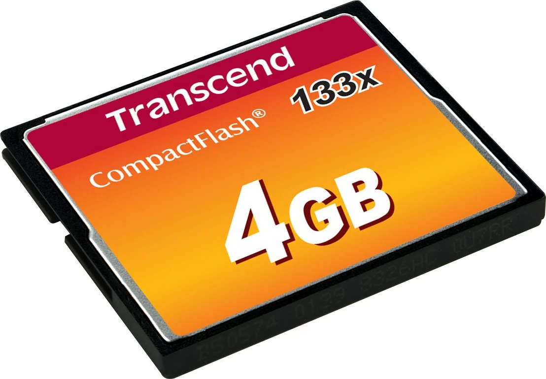 Kartelë memorie Transcend CompactFlash 4GB 133x e zezë
