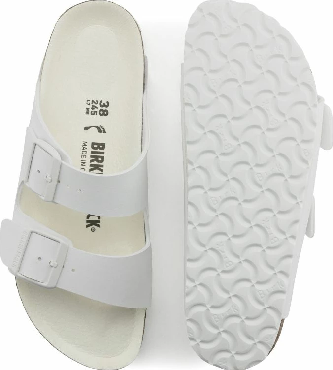 Flip-flops Birkenstock për femra dhe meshkuj, të bardha