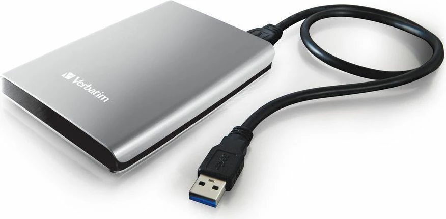 Hard disk i jashtëm Verbatim Store 'n' Go 1TB USB 3.0 2.5" 53071, argjendtë