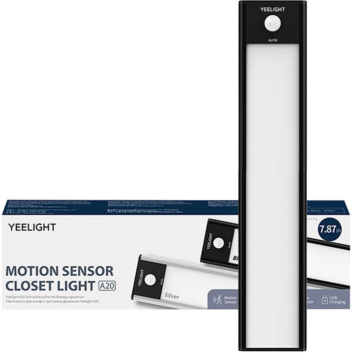 Llambë me sensor Yeelight Motion Sensor Closet Light A20, 20cm, 2700K, e zezë