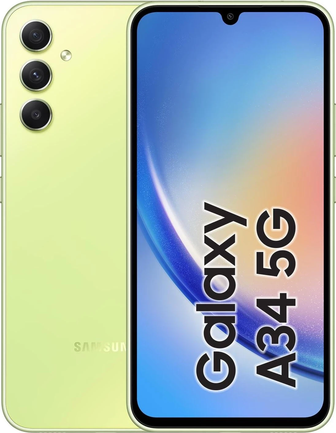 Celular Samsung Galaxy A34, 6.6", 6+128GB, 5G, i verdhë