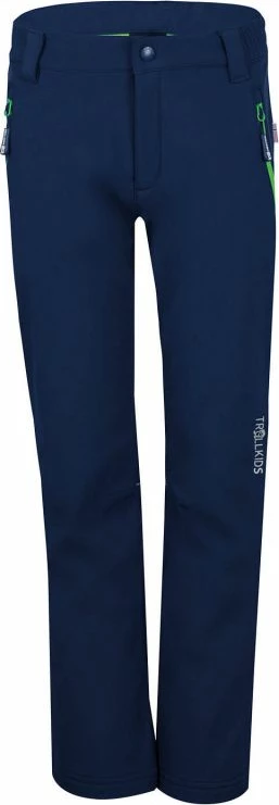 Pantallona softshell për fëmijë Trollkids, blu e errët