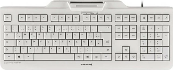 Tastierë Cherry KC 1000 SC, full-size, USB, lexues smart card, gri