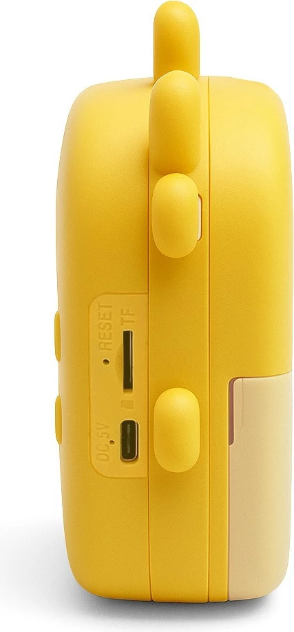Aparat fotografik për fëmijë me printer termik, Media‑Tech SNAPI MT4108, ekran 2.4", foto deri 8 MP, video 1080p, microSD, USB‑C, bateri 1000 mAh, set me 3 role letre + flomastera e ngjitëse, verdhë