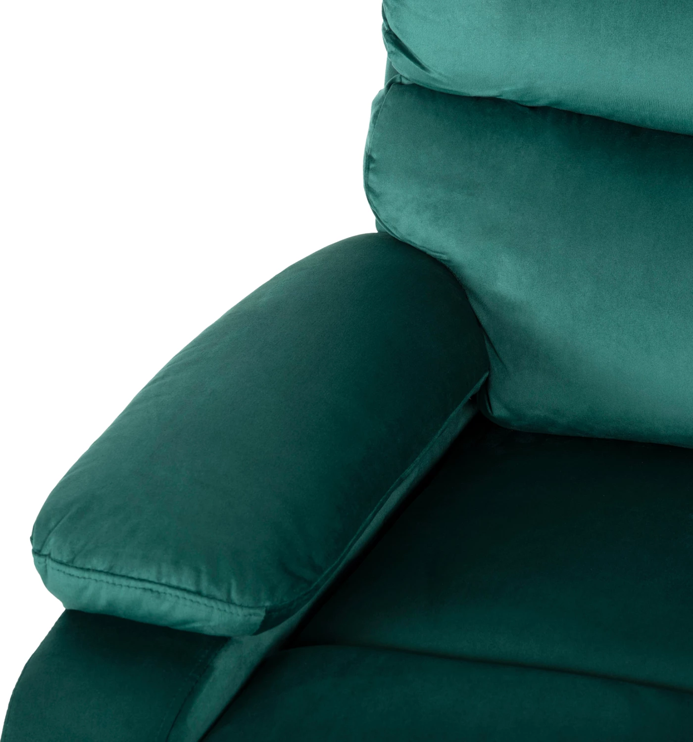 Karrige relaksuese YASUMU, ngjyrë selvi, kadife, 80x93x100H cm