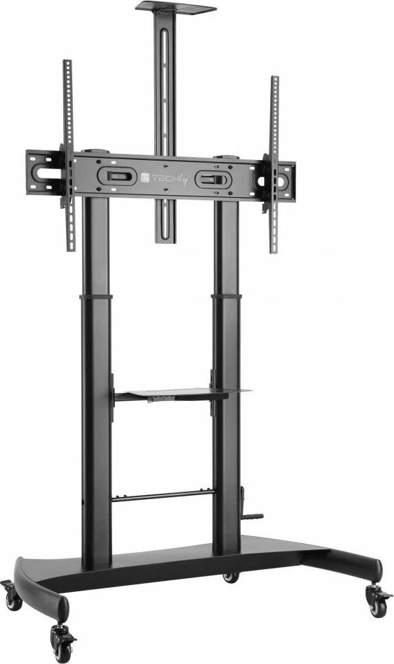 Mbajtëse TV mobile Techly ICA-TR36 60\"-100\", rregullim lartësie, VESA deri 1000x600, e zezë
