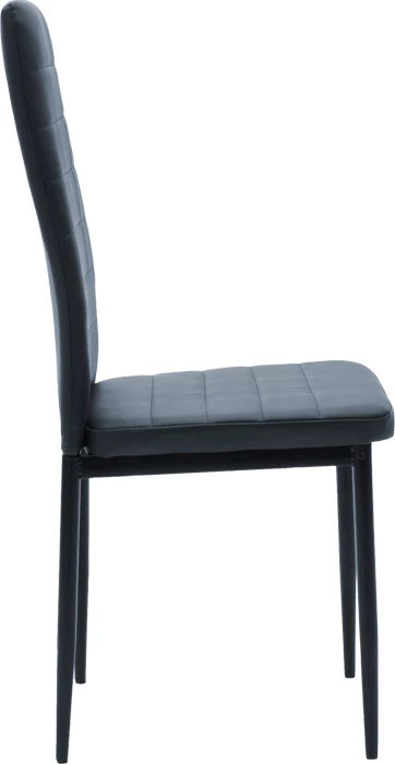 Set tavoline me karrige Natali-Parker, 5 copë, ngjyrë e zezë-natyrale, 120x80x76cm