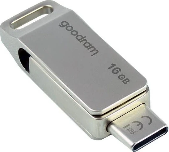 USB Flash GoodRAM ODA3, 16GB, USB 3.2, tipi C, argjendtë