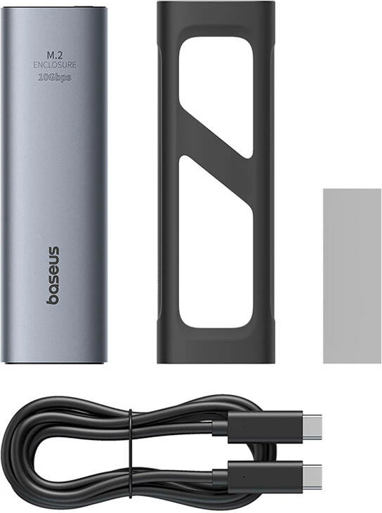 Kasë SSD Baseus FlyJoy B00760600811-01, M.2 NVMe, USB 3.2 Gen2, Gri