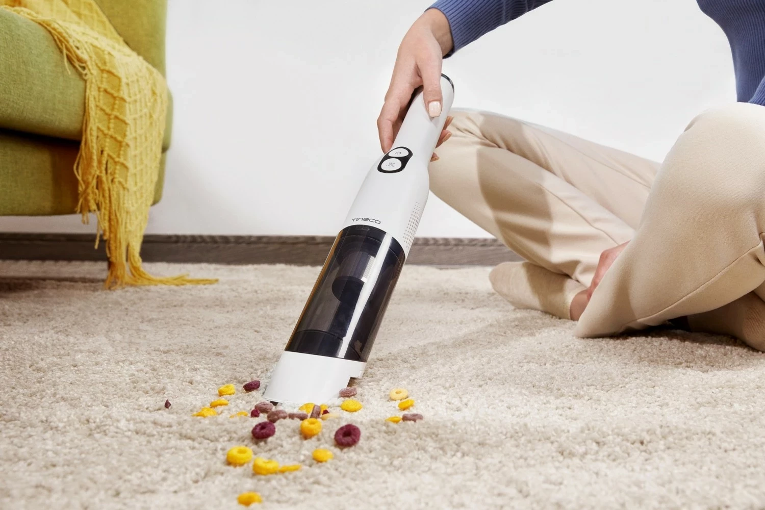 Fshesë dore Tineco GO Mini, pa kabllo, 2000mAh, e bardhë