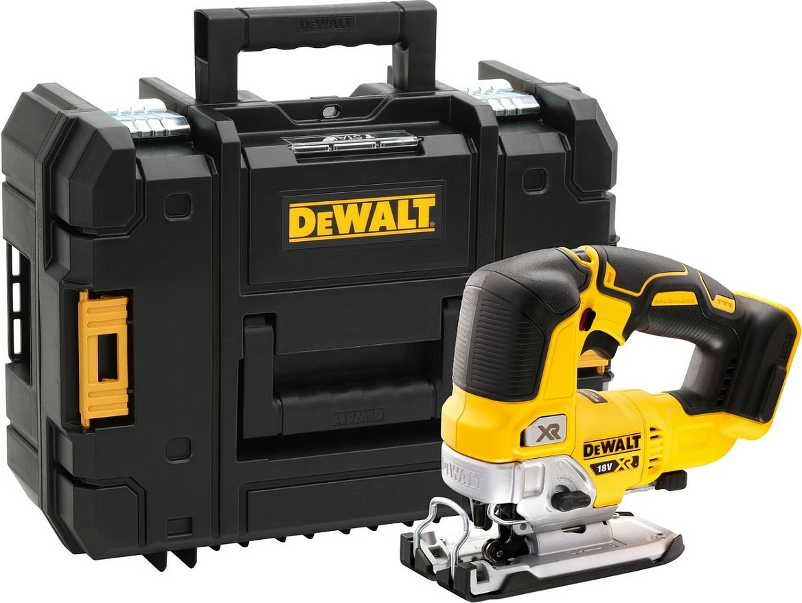 Sharrë dekupimi DeWALT DCS334NT-XJ, dorezë sipër, me bateri, 13.5 cm, zi/verdhë