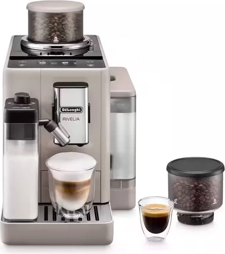 Makinë kafeje DeLonghi Rivelia EXAM440.55.BG 19 bar ekran me ngjyra 3.5" LatteCrema Sandy Cream