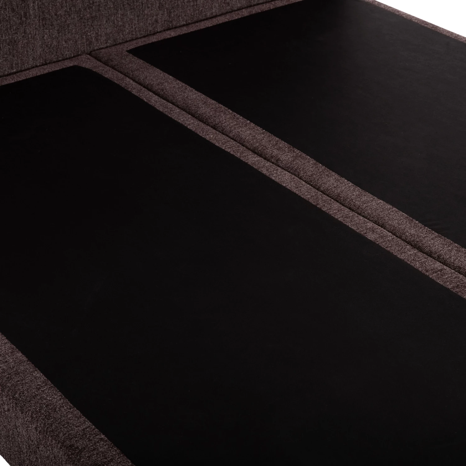 Krevat dopio NESTOR, stof boucle kafe, për dyshek 160x200cm