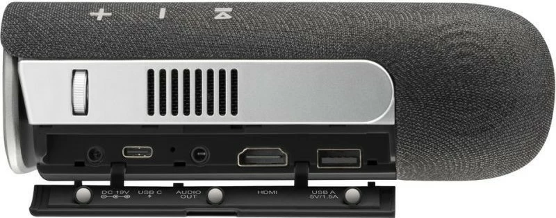 Projektor portativ Viewsonic M1XE, LED, WVGA, 16 GB, i zi dhe argjendtë