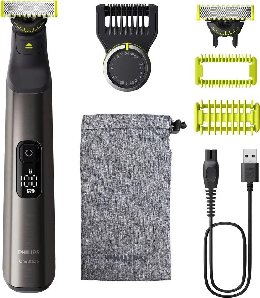 Makinë rroje Philips OneBlade Pro 360 QP6552/15, për fytyrë dhe trup, Krom