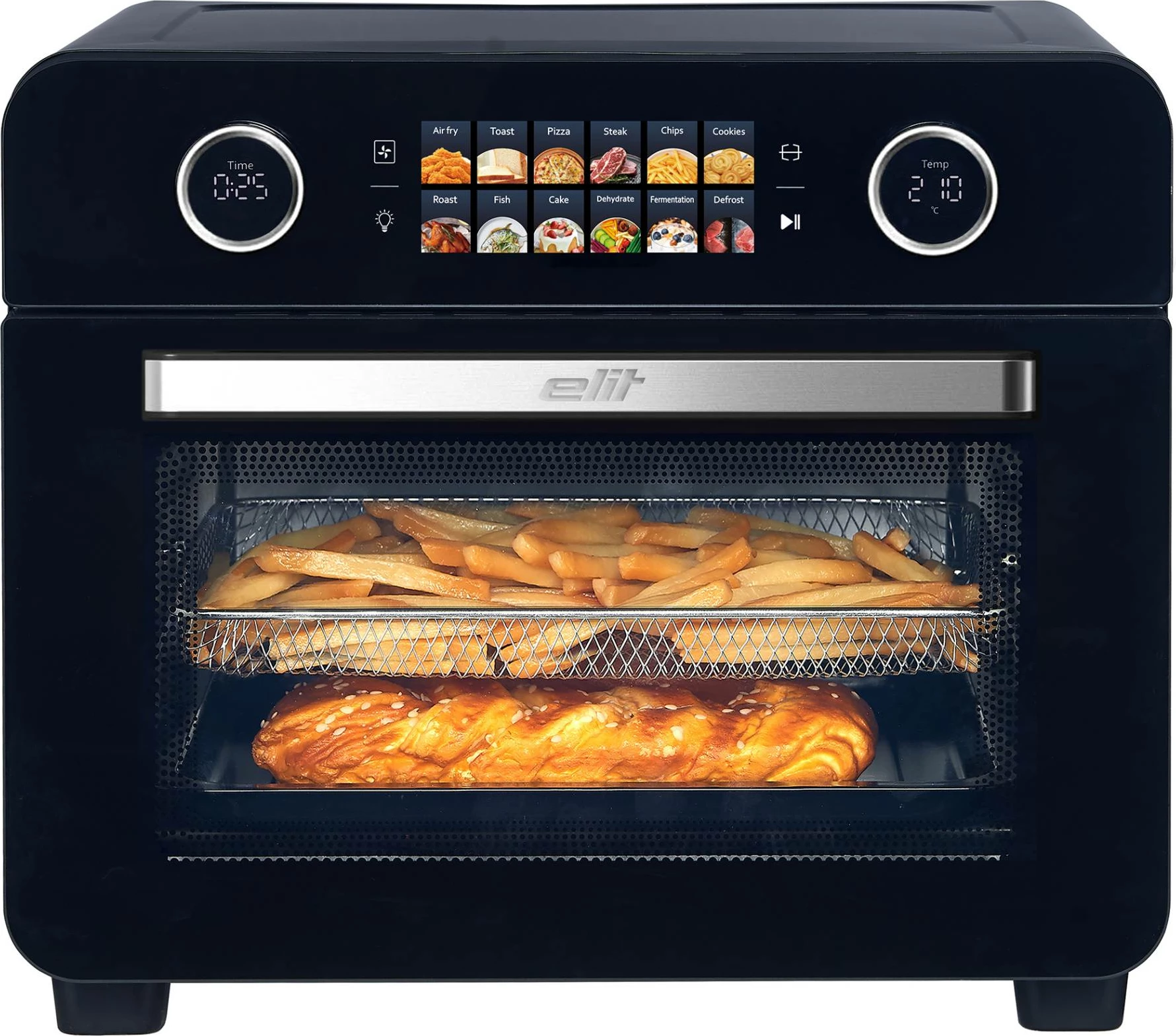 Furrë air fryer Elit NutriFry AF25L 25L 2250W, e zezë