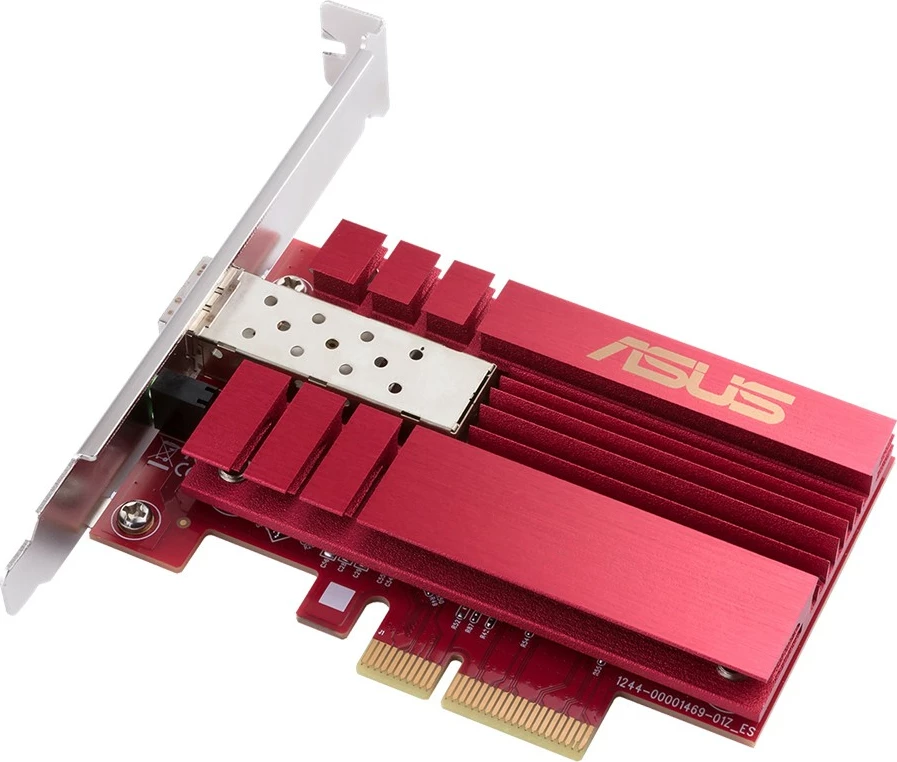 Kartë rrjeti ASUS XG-C100F, PCI Express, 10Gbps, Fiber, e kuqe