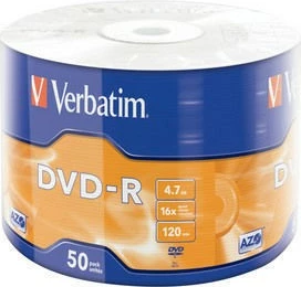 DVD-R Verbatim 43788, 4.7GB, 16x, 50 copë, Matt Silver
