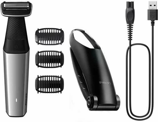 Makinë rroje Philips BODYGROOM Series 5000 BG5021/15, e zezë, argjendtë