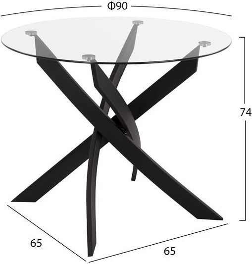 Set 5 pjesë Tavolinë e zezë & karrige ngjyrë gri metalike këmbë FH11071 42,5x53x95 cm