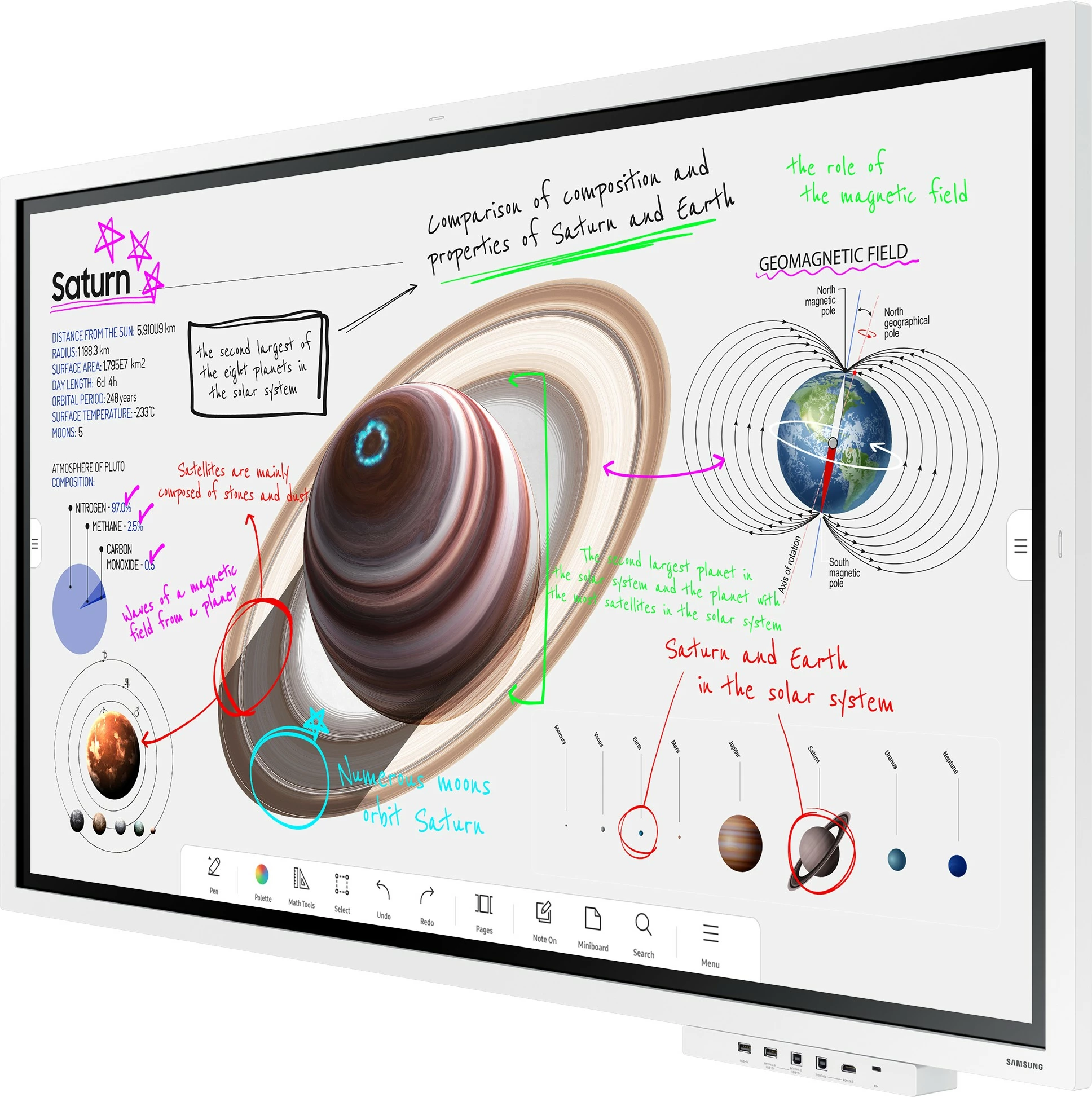 Ekran interaktiv Samsung WM55B, 55", 4K Ultra HD, i bardhë