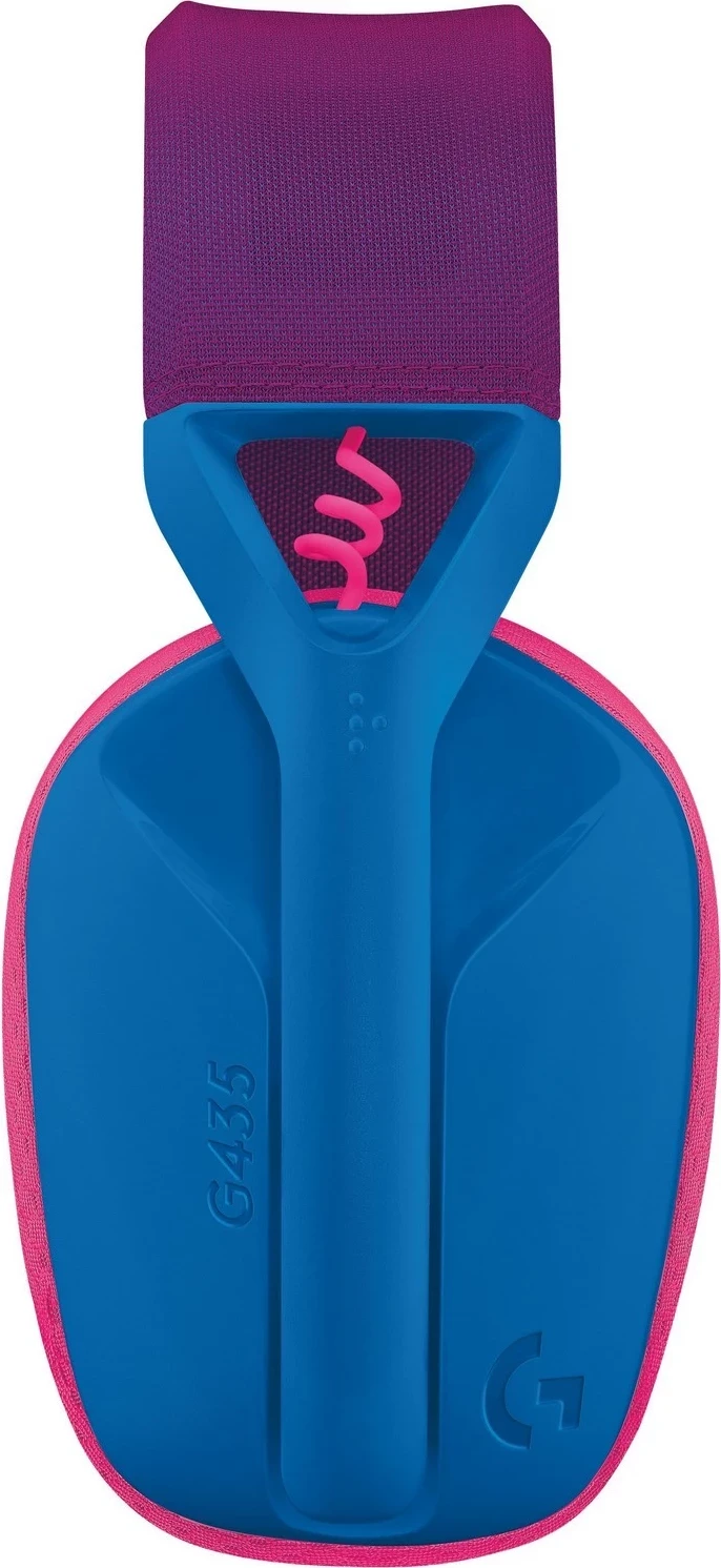 Kufje gaming Logitech G435, wireless, Bluetooth, radio, blue-pink