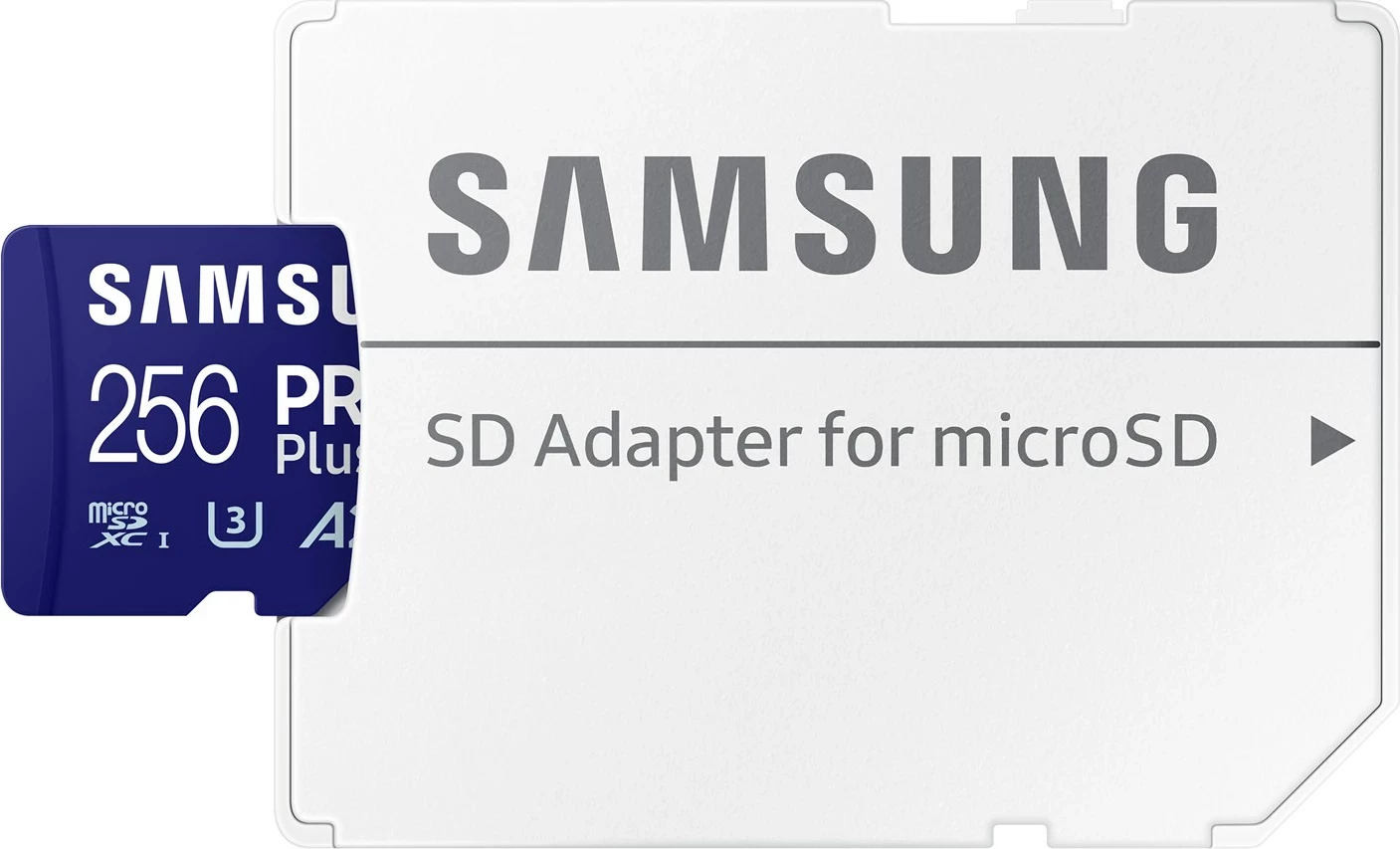Kartelë memorie Samsung PRO Plus MB-MD256SA/EU, 256 GB, microSD, Blu