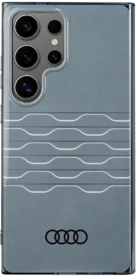 Mbështjellës Audi IML Geometric Pattern për Samsung Galaxy S24 Ultra, hardcase, gri
