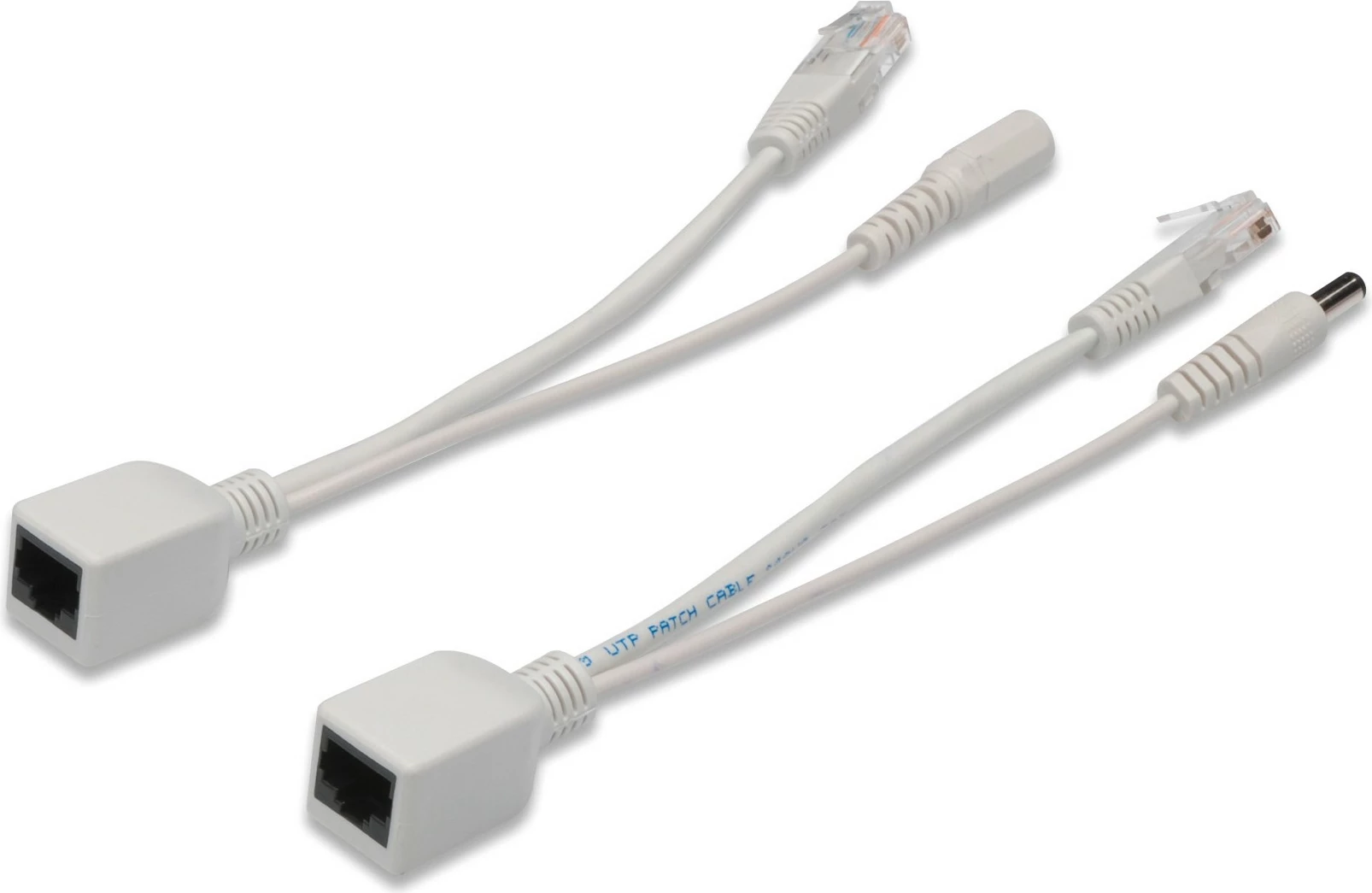 Kabllo/adaptues Digitus DN-95001, RJ-45, DC, e bardhë