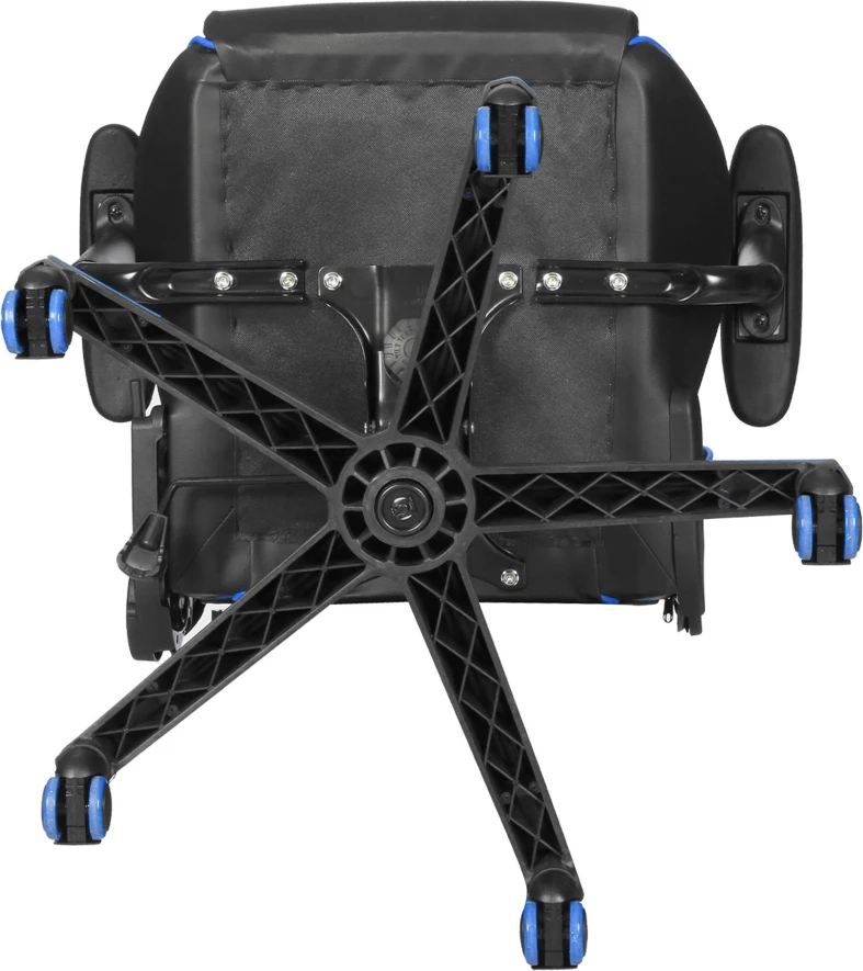 Karrige gaming Marvo CH-106BL, 180° recline, deri 150 kg, lëkurë PVC, e zezë/kaltër