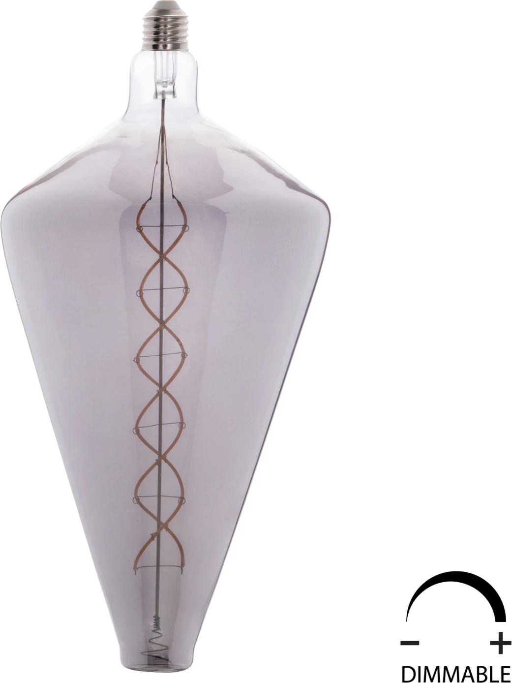 Llampë LED filament, ngjyrë tymi, FH4054.03, 8W, E27, 3000K, me ndriçim të rregullueshëm