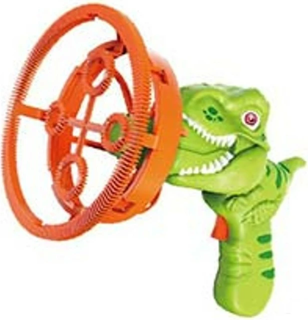 Pistoletë flluskash Madej Dino Bubble Gun, plastikë, për fëmijë, ngjyra të përziera