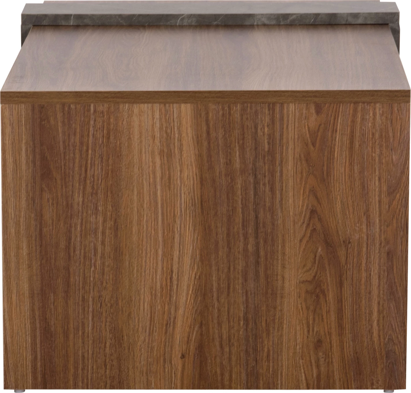 Tavolinë kafeje WILMA, teksturë guri gri, FH8950.13, 80Χ50Χ35H cm