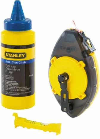Set spango shënjuese me shkumës Stanley PowerWinder 47-465, 30m + 115g shkumës + nivel spangoje