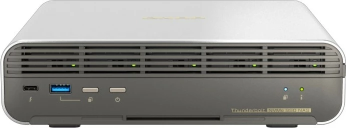 NAS desktop QNAP TBS-h574TX, Intel Core i5-1340PE, 16GB RAM, 5x M.2 NVMe, Thunderbolt 4, Gri