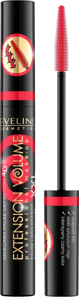Maskarë për femra Eveline Cosmetics Extension Volume e zezë 10ml