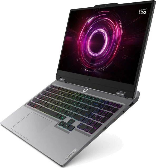 Laptop Lenovo LOQ 15AHP10, 15.6", AMD Ryzen 5, 32 GB RAM, 512 GB SSD, GeForce RTX 5050 8 GB, Luna Grey