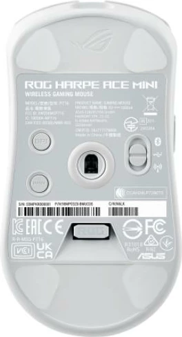 Maus, Asus ROG Harpe Ace Mini 90MP03Z0-BMUA10 wireless Bluetooth 49 g, bardhë