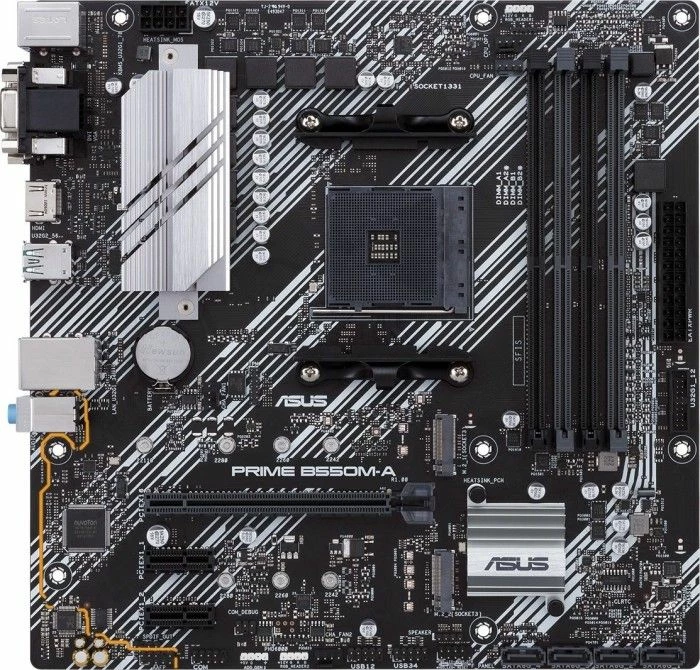 Pllakë amë Asus PRIME B550M-A, chipset AMD B550, mATX, DDR4 deri 128GB
