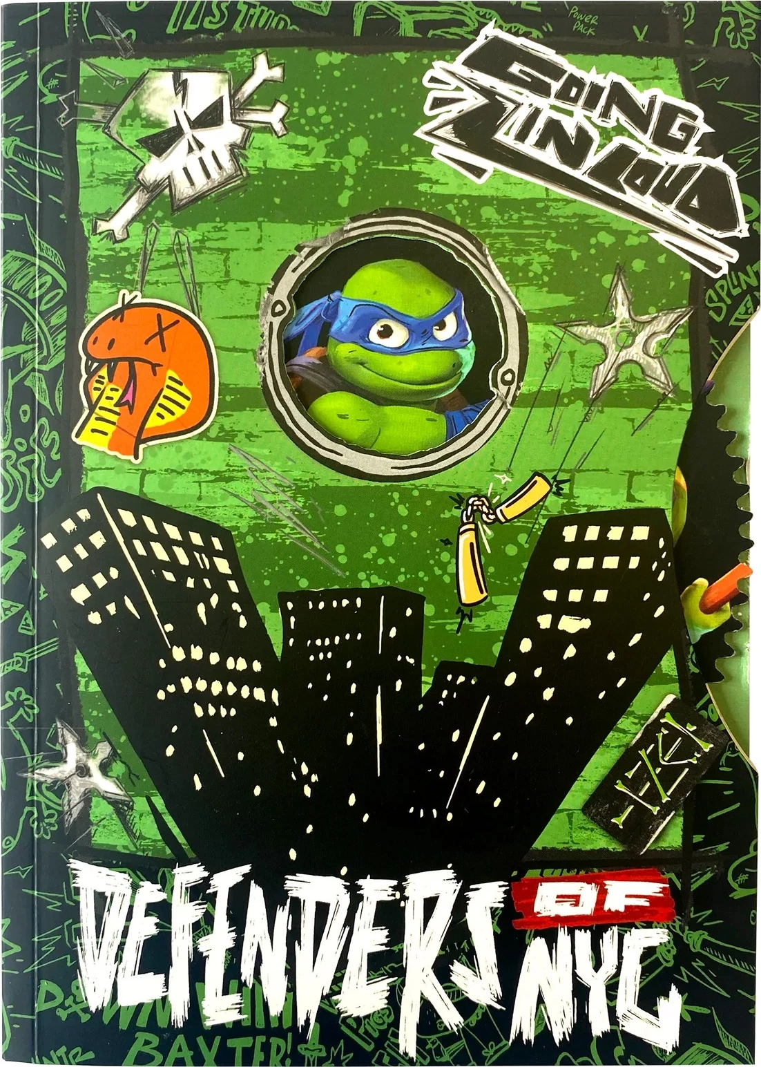 Bllok shënimesh BLUE SKY TMNT A5 Spinner Mayhem