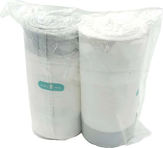 Qese mbeturinash për kuti rëre mace Catlink Pro-X/Young, 13 L, 64×40 cm, 40 copë (2 rrotulla × 20), të bardha