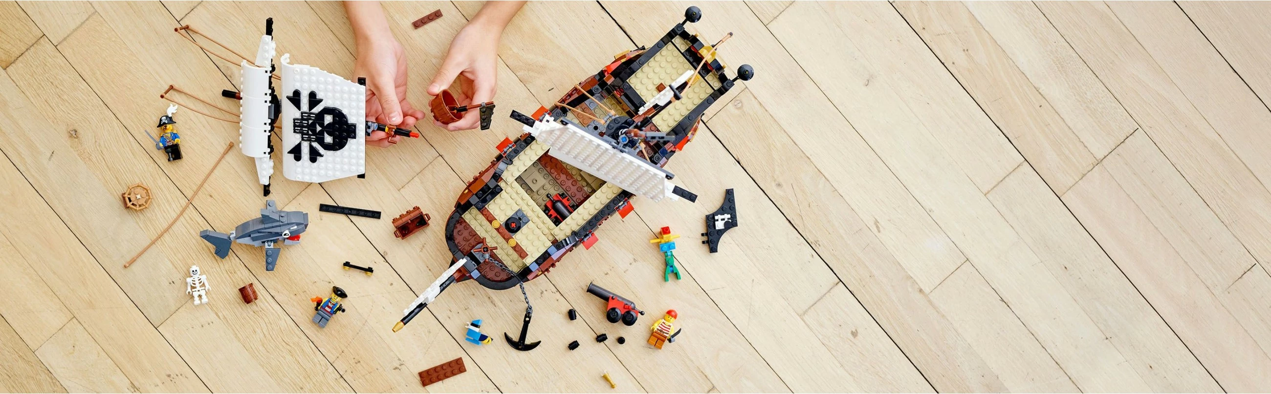 Set ndërtimi LEGO Creator Pirate Ship, 1264 pjesë, plastikë, shumëngjyrëshe