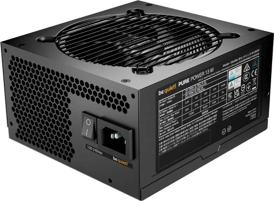 Kasë Be quiet! Pure Power 13 M, 850W, ATX 3.1, 80 PLUS Gold, Modular, e zezë
