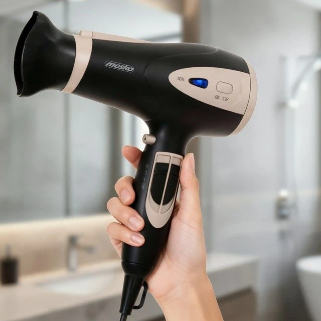 Tharëse flokësh Adler MS 2287, 2400 W, e zezë/shampanjë