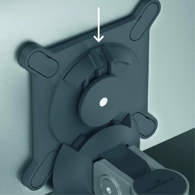 Mbajtëse muri për monitor Durable 509023 21-27\" VESA 75x75/100x100 deri 8 kg, argjendtë