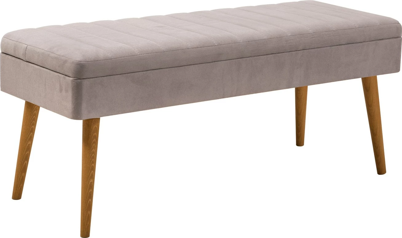 Set tavoline me karrige, konsolë dhe stol, ngjyrë Atlantic Pine, gri, 6 pjesë, Skye Decor, Vina Bench 04 0701